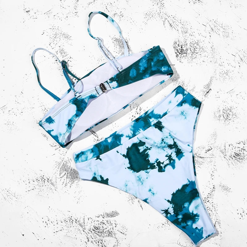 ZTVitality Sexy Bikini 2021 Venda quente Biquinis Cor sólida Cintura alta Biquini Push Up Biquínis Brasileiro Leopardo Summer Feminino Bikinis S-XL