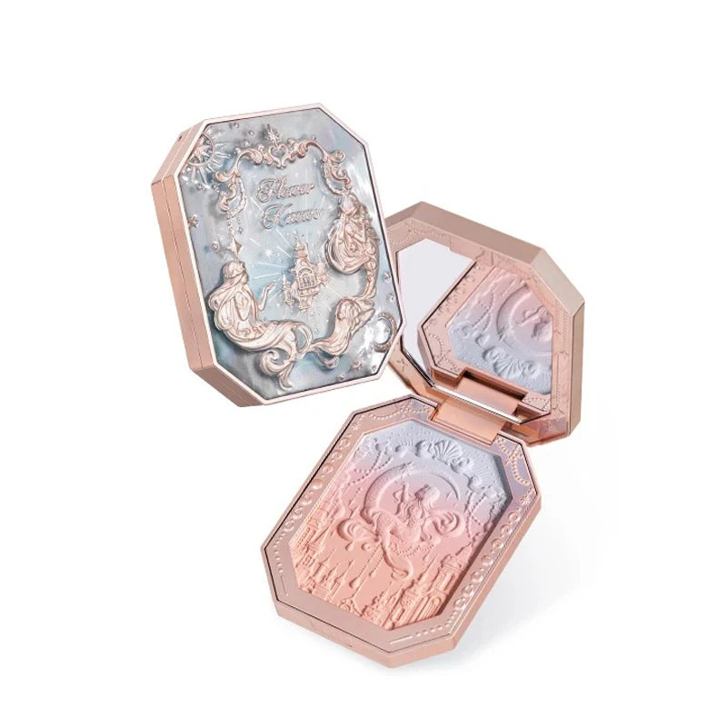 Flor sabe luar sereia bochecha blush em pó gradiente blush em acabamento fosco vegano crueldade livre maquiagem de marca própria