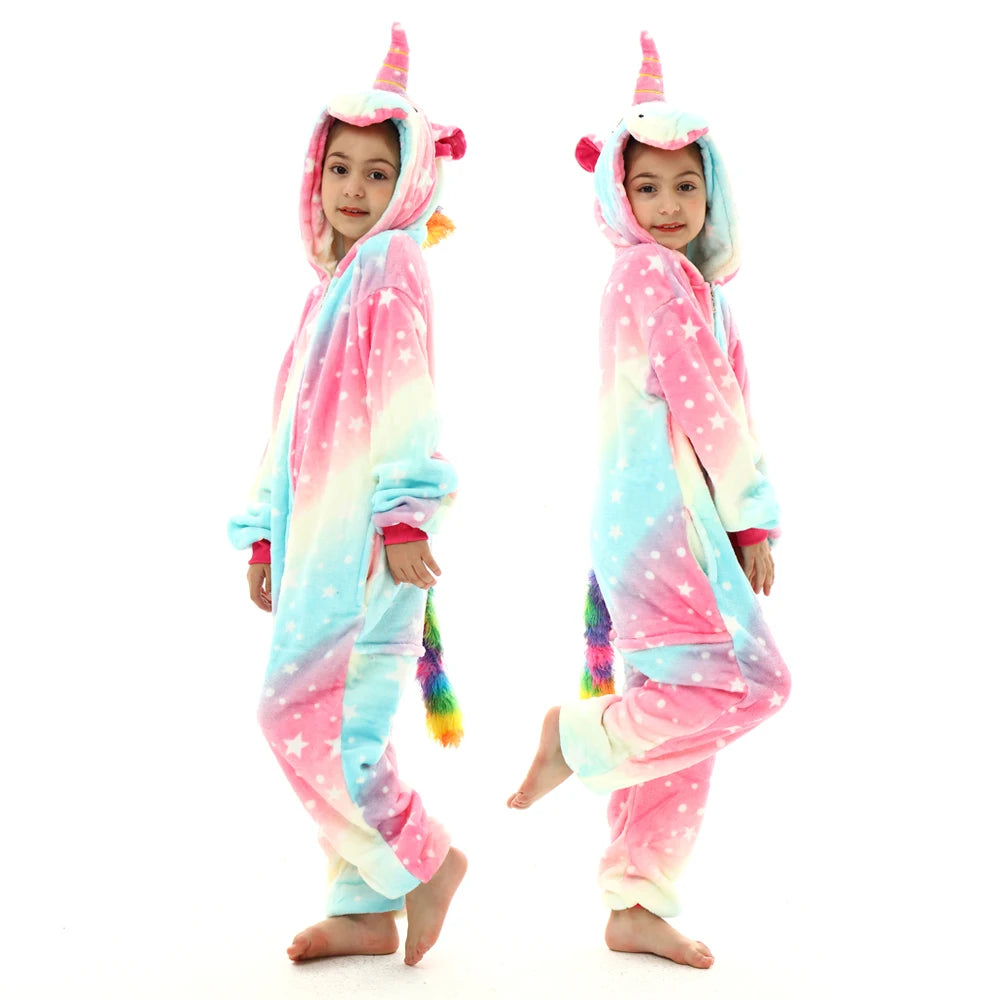 Mulheres animal kigurumi pijamas inverno grosso flanela pijamas adulto com capuz pijama homewear halloween cosplay trajes de festa