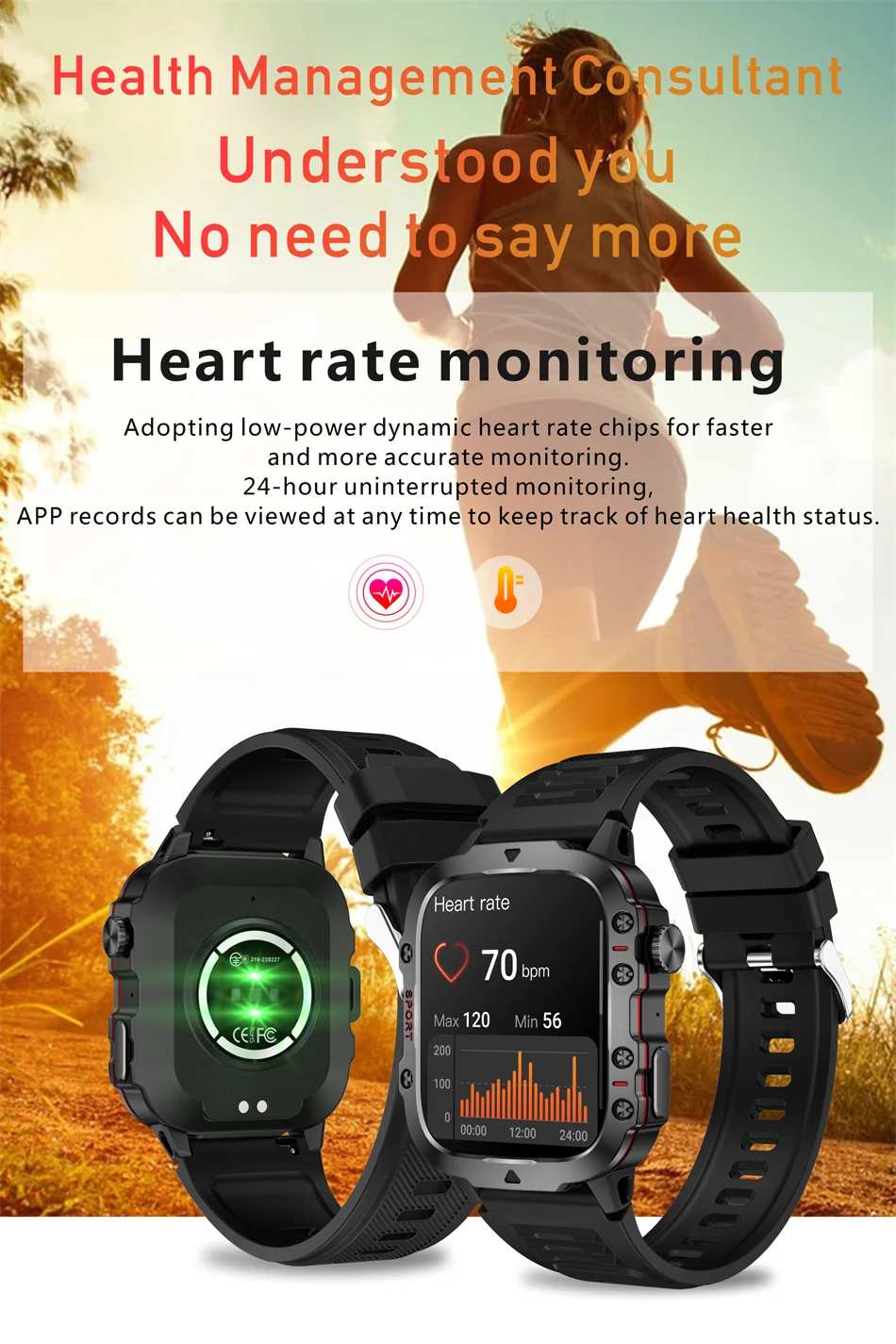 Lige novo militar relógio inteligente masculino esportes ao ar livre 3atm à prova dwaterproof água oxigênio no sangue bluetooth chamada relógios smartwatch para android