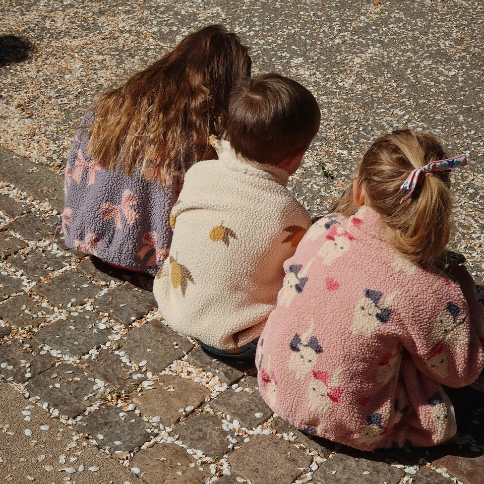 2024 inverno ks crianças algodão lã de cordeiro quente outerwear roupas meninas impressão casacos do bebê meninos mais jaquetas de lã crianças roupas