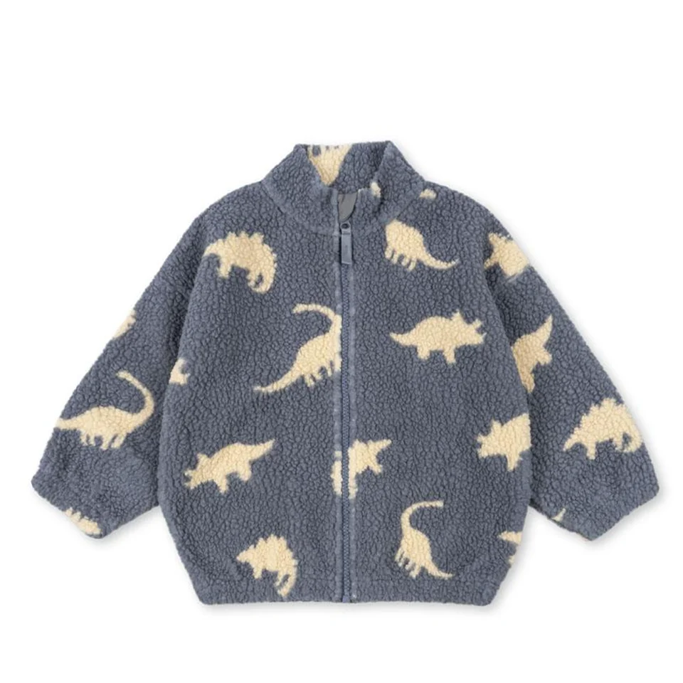 2024 inverno ks crianças algodão lã de cordeiro quente outerwear roupas meninas impressão casacos do bebê meninos mais jaquetas de lã crianças roupas