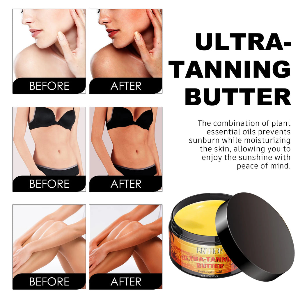 Gel Bronzeador para um Brilho Bronzeado Profundo com Óleo de Coco e Óleo de Semente de Cenoura para Bronzeamento ao Ar Livre para obter uma Pele com Efeito Beijada pelo Sol e Hidratação Profunda