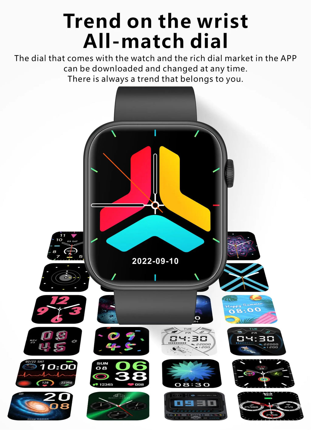 LIGE-Full Touch Screen Smart Watch para mulheres, Bluetooth Call, relógios impermeáveis, Sport Fitness Tracker, Smartwatch para senhora
