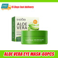60 pçs/caixa aloe vera colágeno máscara de olho anti círculos escuros remover sacos de olhos hialurônico hidratante endurecimento remendos de olho cuidados com a pele