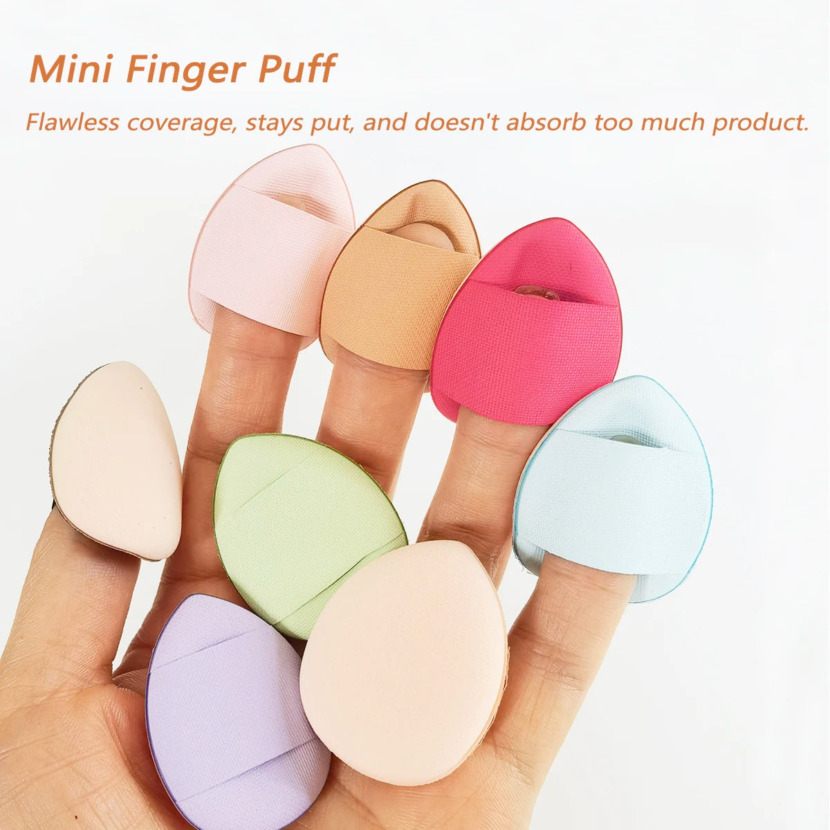 Mini esponja de pó com almofada de ar pequena, esponja para corretivo facial bb creme esponja ferramenta de maquiagem para uso molhado e seco