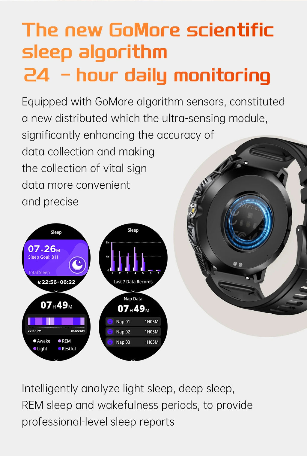 Relógios Inteligentes LIGE Novos com Bateria de 1100mAh para Homens, Esportes ao Ar Livre, Lanterna LED, Bússola, Relógio Inteligente Masculino com Chamada Bluetooth