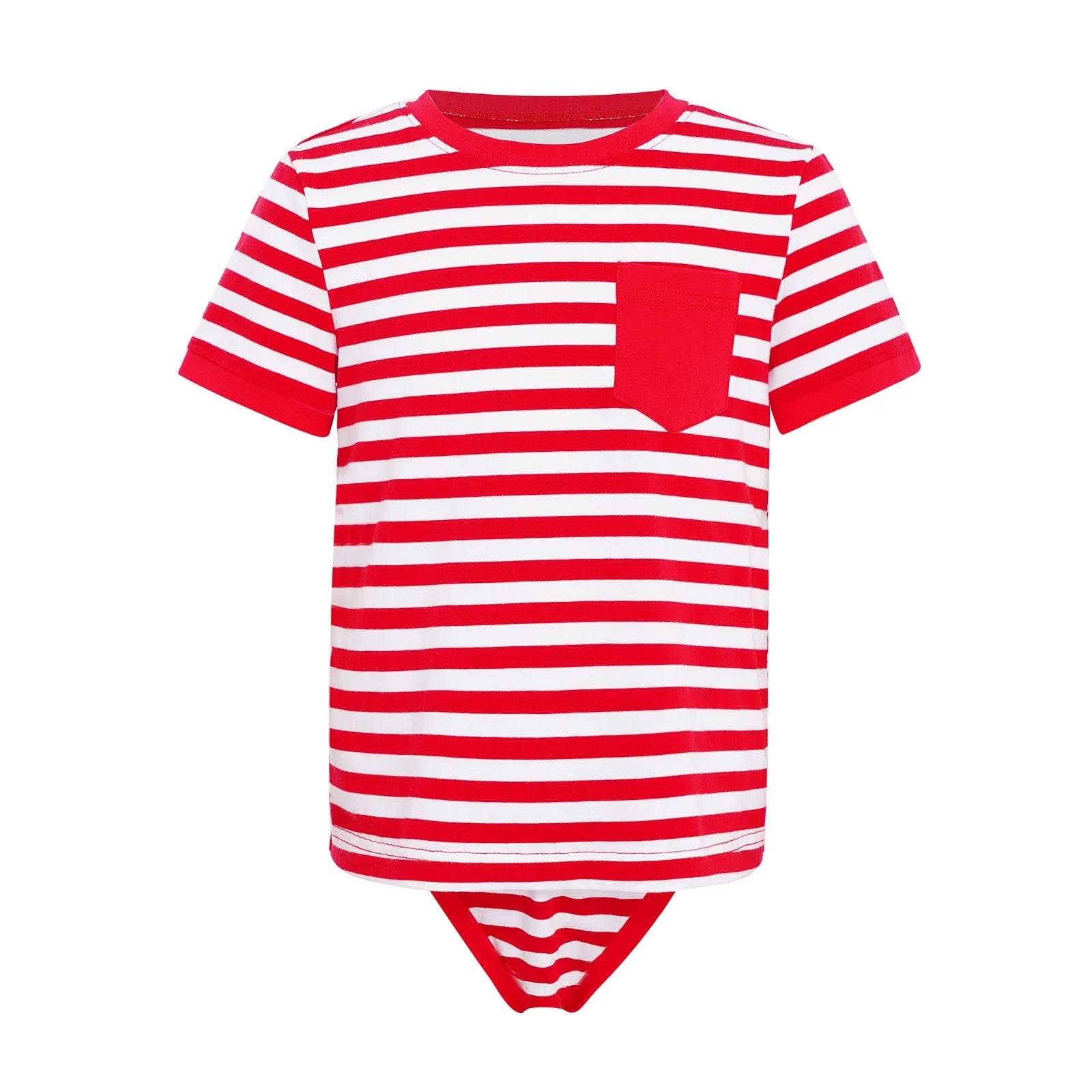 Roupas Adaptativas para Crianças com Necessidades Especiais, Macacão de Manga Curta com Botão Pressionado, Estilo T-shirt 2 em 1