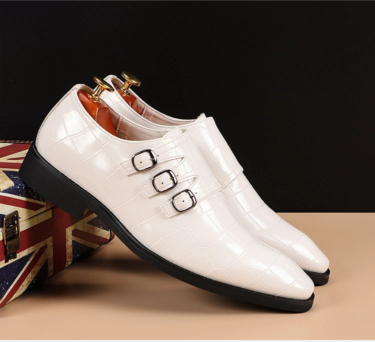 Deslizamento em sapatos masculinos oxfords moda negócios escritório sapatos masculinos clássico de luxo couro masculino ternos sapatos sapato casamento italiano