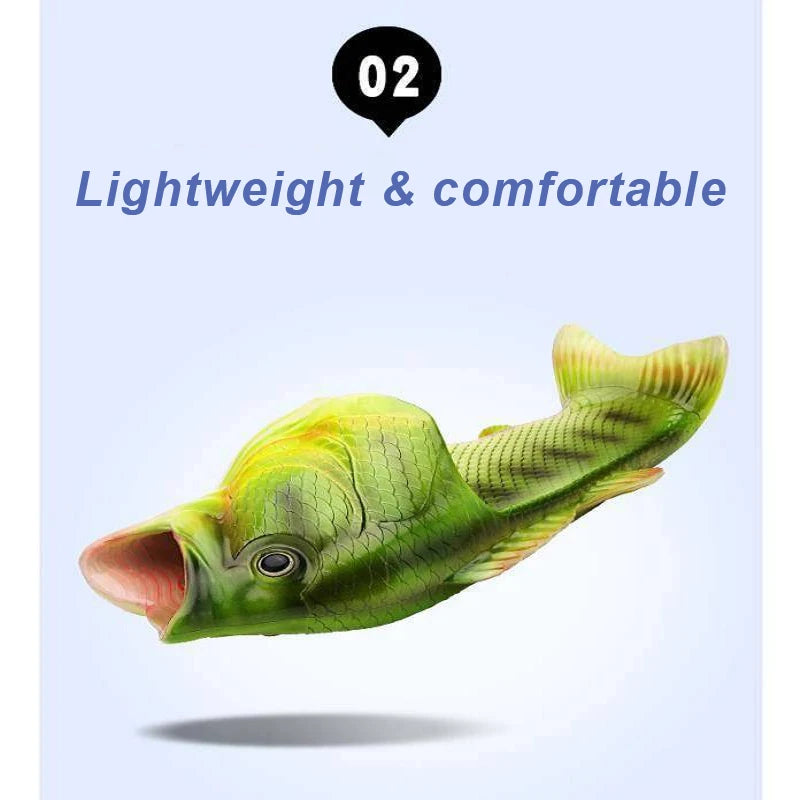 Chinelos de peixe elegantes para mulheres 2024 novo design exclusivo família sapatos de praia senhoras confortáveis e legais flip flips