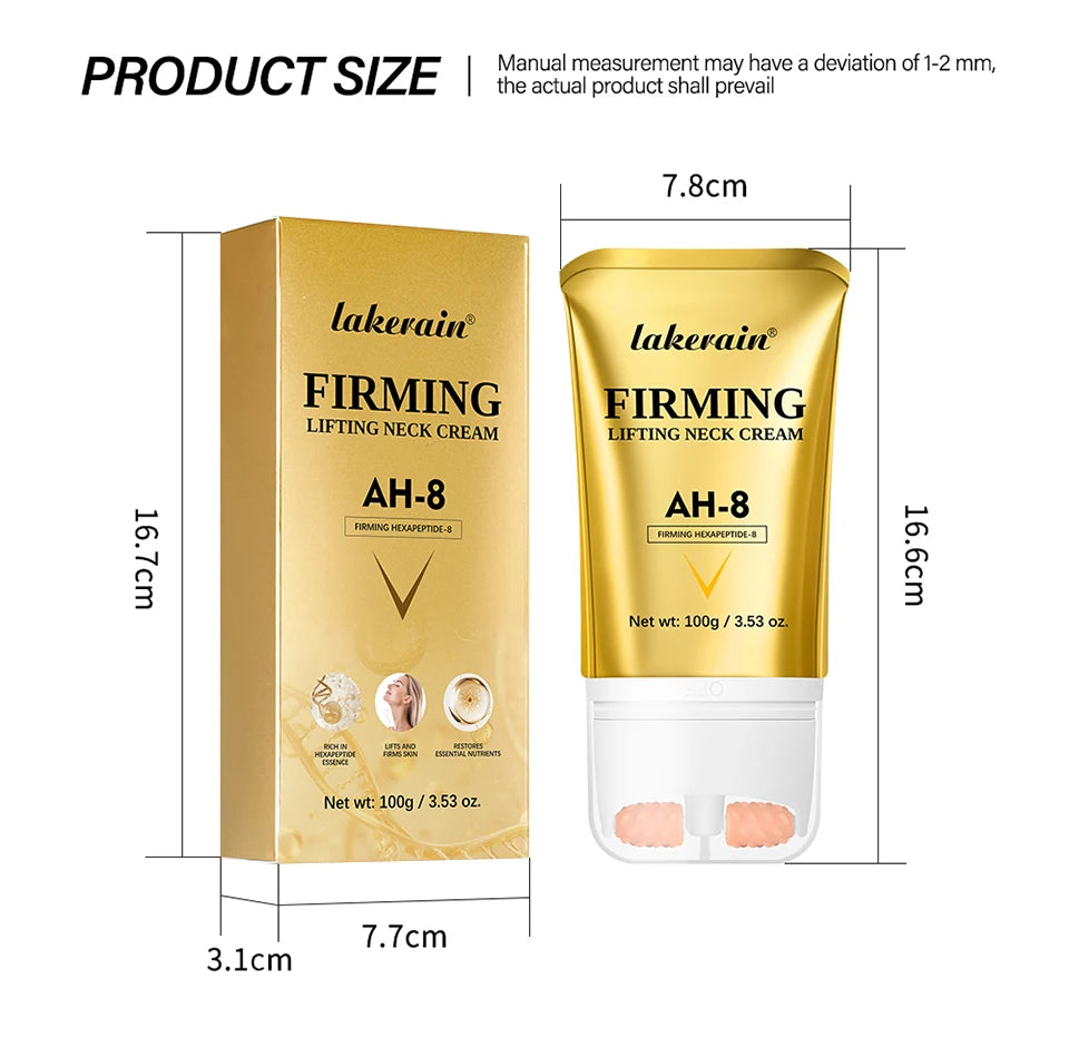 AH-8 creme de pescoço firmador nutritivo profundo loção hidratante para pescoço suaviza linhas finas melhora a firmeza da pele do pescoço produto de cuidados com a pele