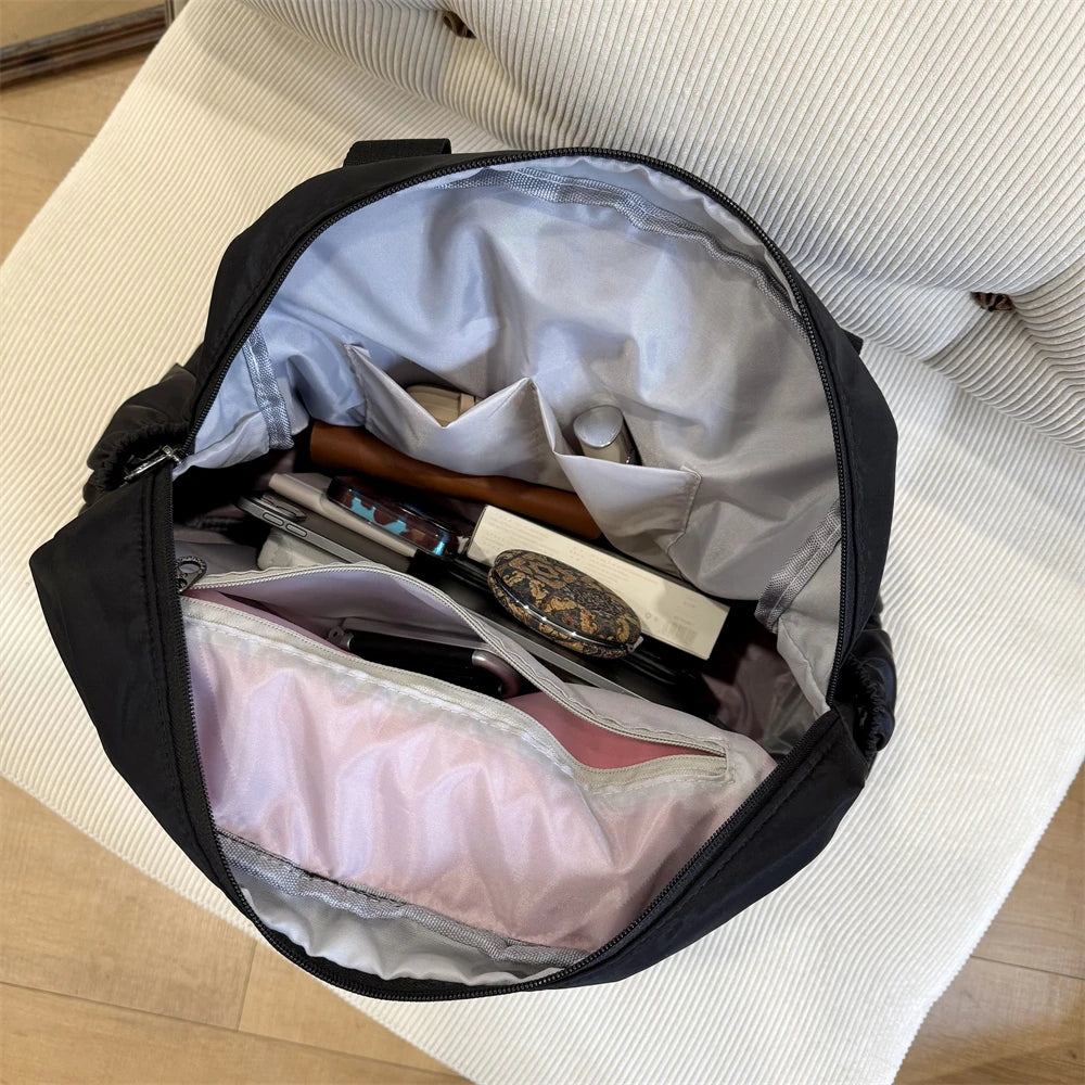 mochila femininas bolsa escolar bolsas femininas promoção Mochilas de moda multifuncionais de grandes dimensões para mulheres bolsa de ombro de separação seca e molhada de grande capacidade para viagens esportivas