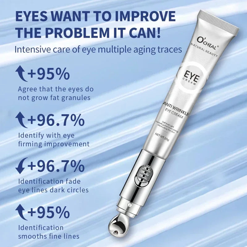 Creme de olhos de massagem elétrico rejuvenescedor para hidratação de linhas finas de rugas