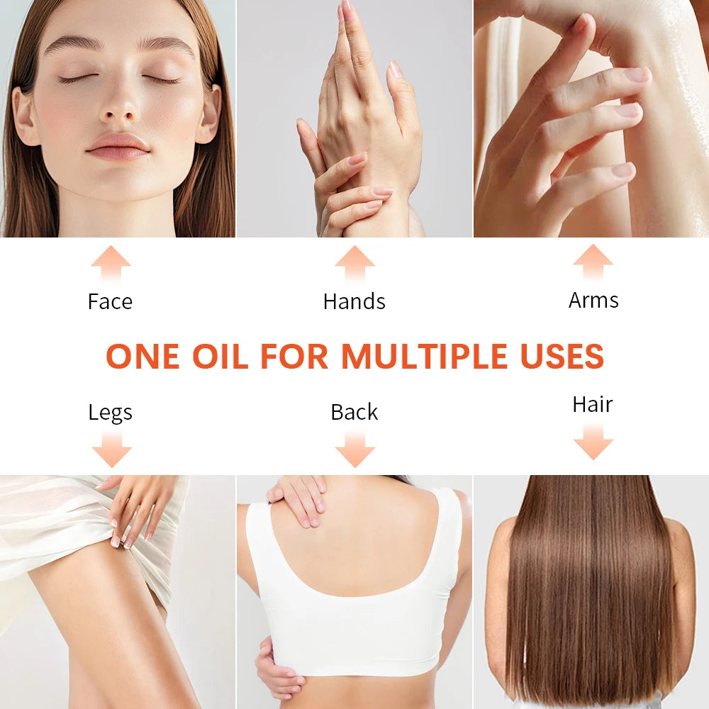 Óleo de cuidados com a pele vitamina e essência de cuidados com a pele para cicatrizes marcas de gravidez facial corpo hidratante óleo para todos os tipos de pele