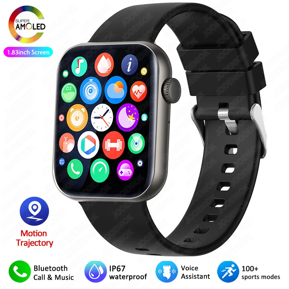 2025 novo relógio inteligente tela de toque completa bluetooth chamada ai voz freqüência cardíaca relógios à prova dwaterproof água pulseira esportiva smartwatch feminino