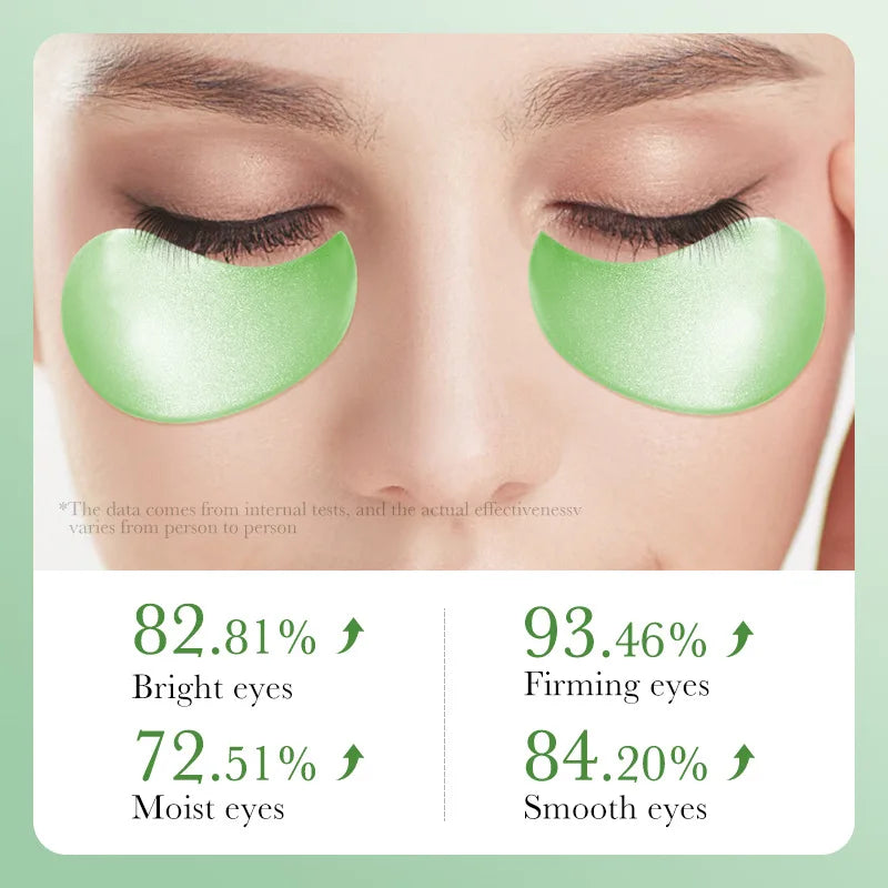 60 pçs/caixa aloe vera colágeno máscara de olho anti círculos escuros remover sacos de olhos hialurônico hidratante endurecimento remendos de olho cuidados com a pele