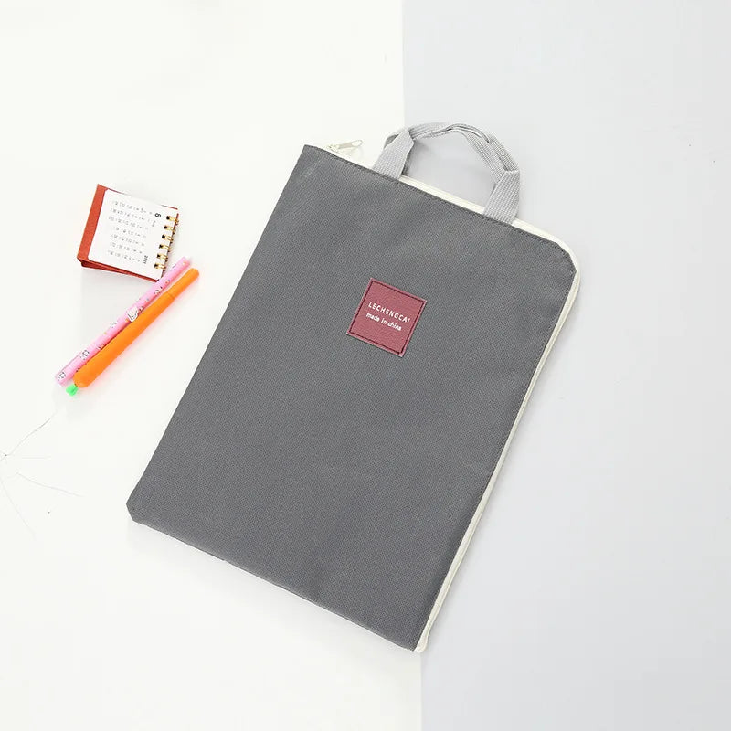 Bolsa simples bolsa para portátil multi-função impermeável saco de negócios estudante papelaria saco