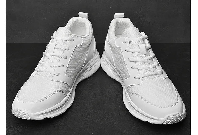Homens sapatos de elevador aumento de altura tênis sapatos para homem 10cm esportes sapatos casuais invisível sapatos de aumento interno para homem 8cm