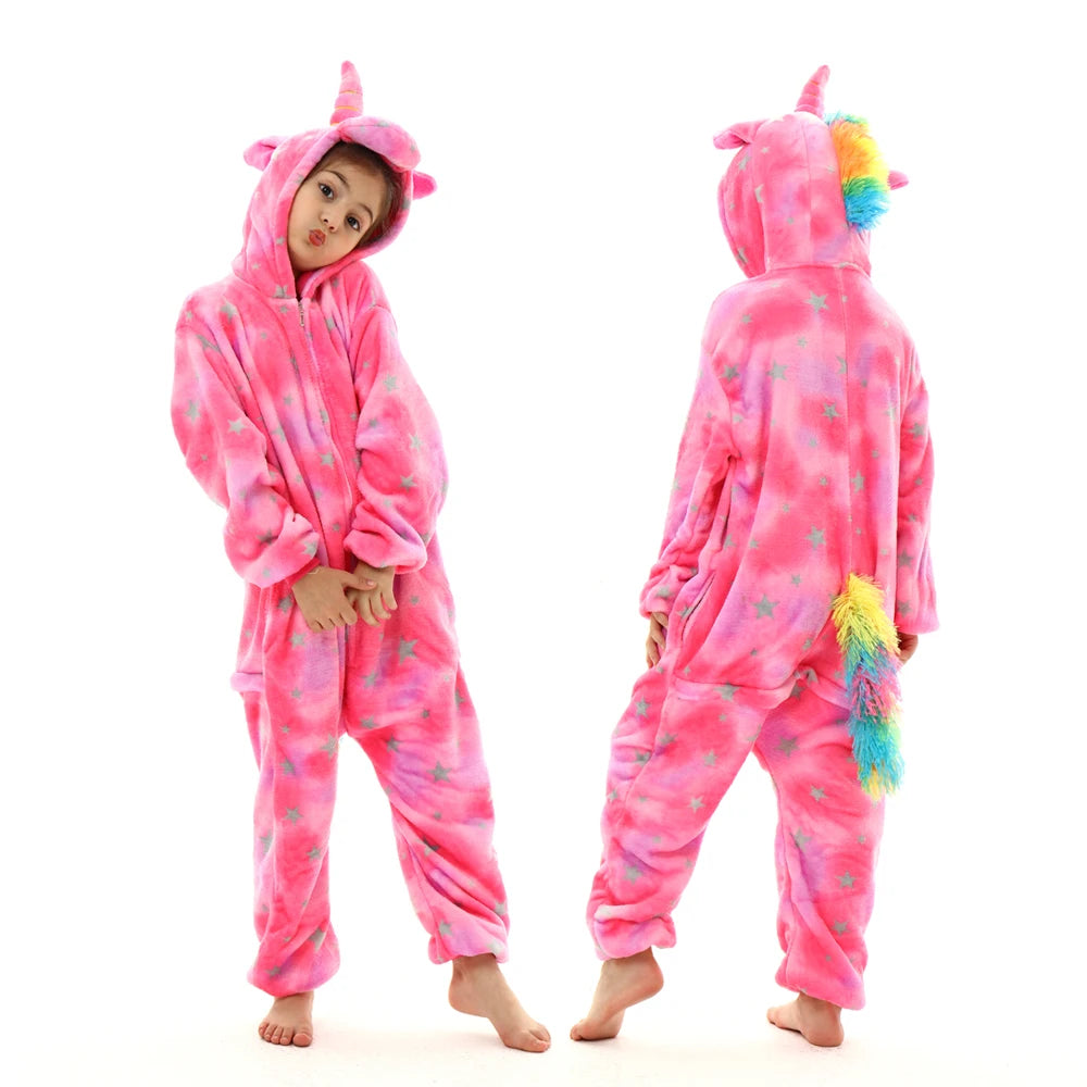 Mulheres animal kigurumi pijamas inverno grosso flanela pijamas adulto com capuz pijama homewear halloween cosplay trajes de festa