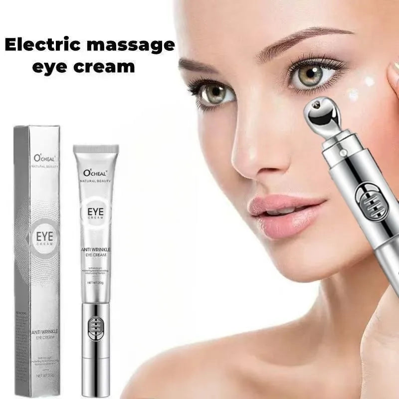 Creme de olhos de massagem elétrico rejuvenescedor para hidratação de linhas finas de rugas