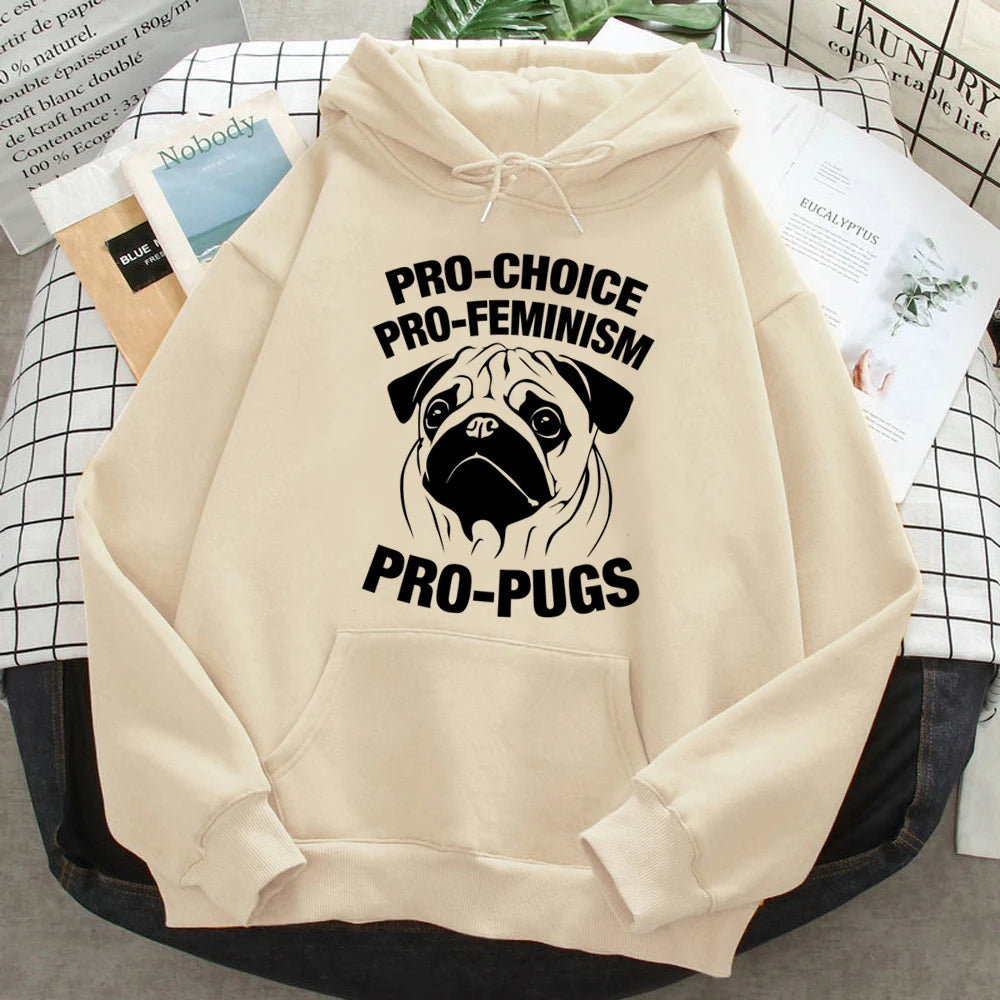 Hoodies japoneses Pug para mulheres, Moletons engraçados, Roupas Femininas Anime