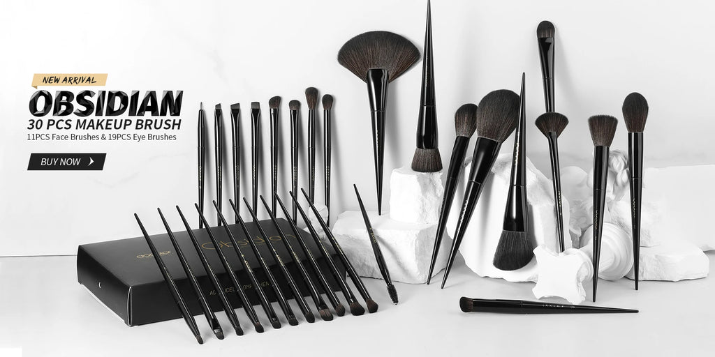 Docolor Pincel Profissional Duplo para Sobrancelhas e Delineador Angular – Design Preciso para Contorno Perfeito e Aplicação Suave – Vegano, Cruelty-Free e Ideal para Maquiagem de Olhos Impecável