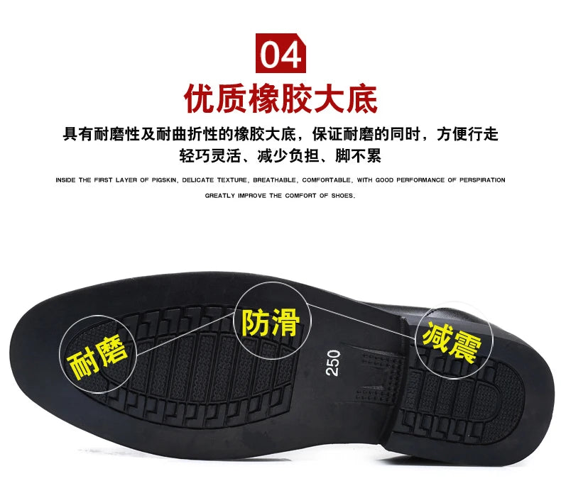 Sapatos casuais masculinos de couro de alta qualidade, confortáveis, leves, mocassins formais, sapatos respiráveis, sem cadarço, para dirigir