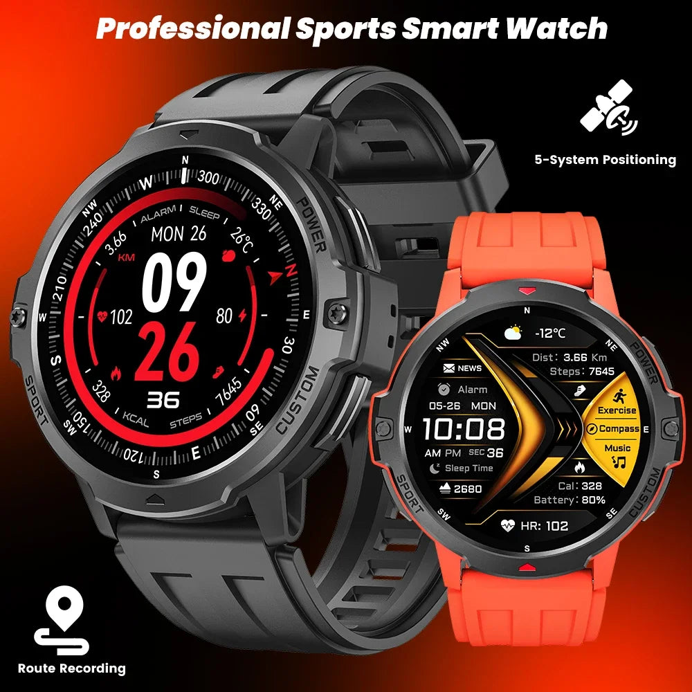 Novo original militar gps smartwatch relógio de fitness 3atm à prova dwaterproof água esportes relógios inteligentes para homem mulher luxo 2026 android