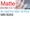 Protetor de Tela para Dell 14 Pro 13 15 16 Plus Max 18 DC14255 PC14255 DB16255 PC16255 HD Transparente Fosco Película Protetora