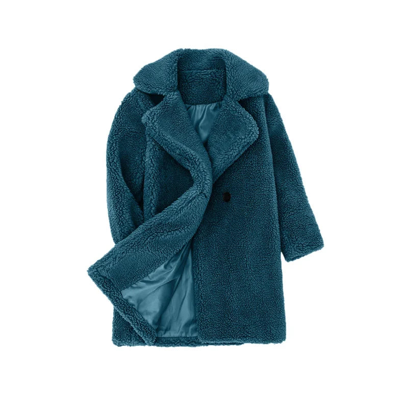 Bebê meninas casacos de pele do falso crianças inverno quente jaquetas de pelúcia crianças turndown colarinho acolchoado outerwear infantil casual roupas exteriores