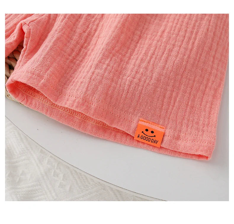 Moda algodão cor sólida crianças shorts infantil estilo coreano verão praia calças curtas inferior para crianças roupas meninas meninos 4-12y