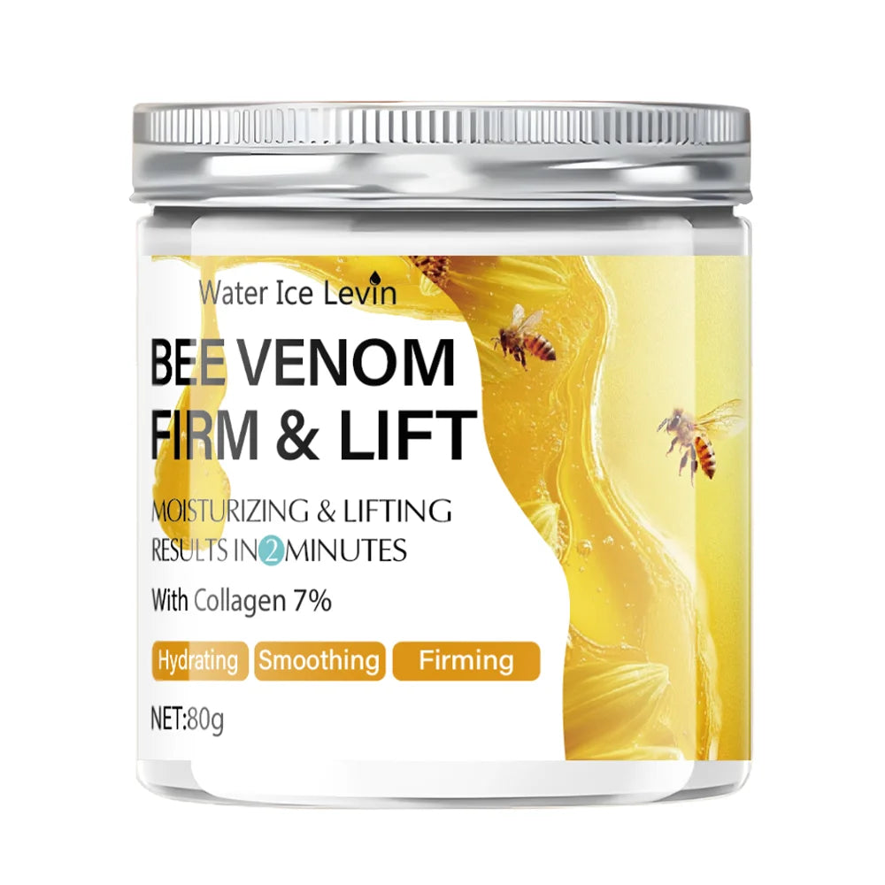 Creme Firmador e Reafirmante com Veneno de Abelha - 80g, Absorve em 2 Minutos, Não Oleoso e Hidratante, Adequado para Todos os Tons de Pele Clara, Fórmula Sem Álcool, Ilumina e Uniformiza o Tom da Pele