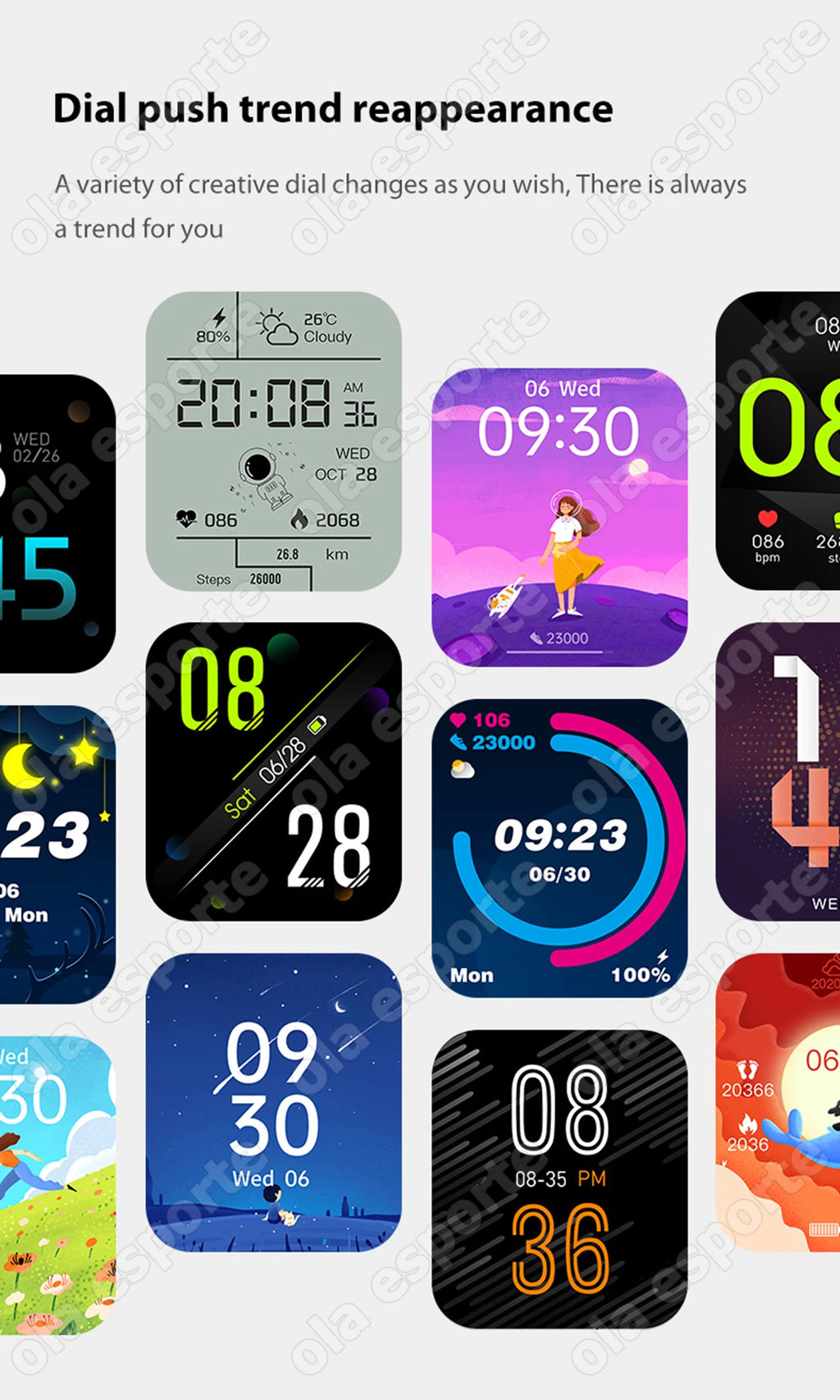 Relógio Inteligente 2026 para Android e iOS, Tela Colorida de 1.83 Polegadas, Bluetooth, Atende Chamadas, Monitor de Fitness, Smartwatch para Mulheres e Homens, Novo