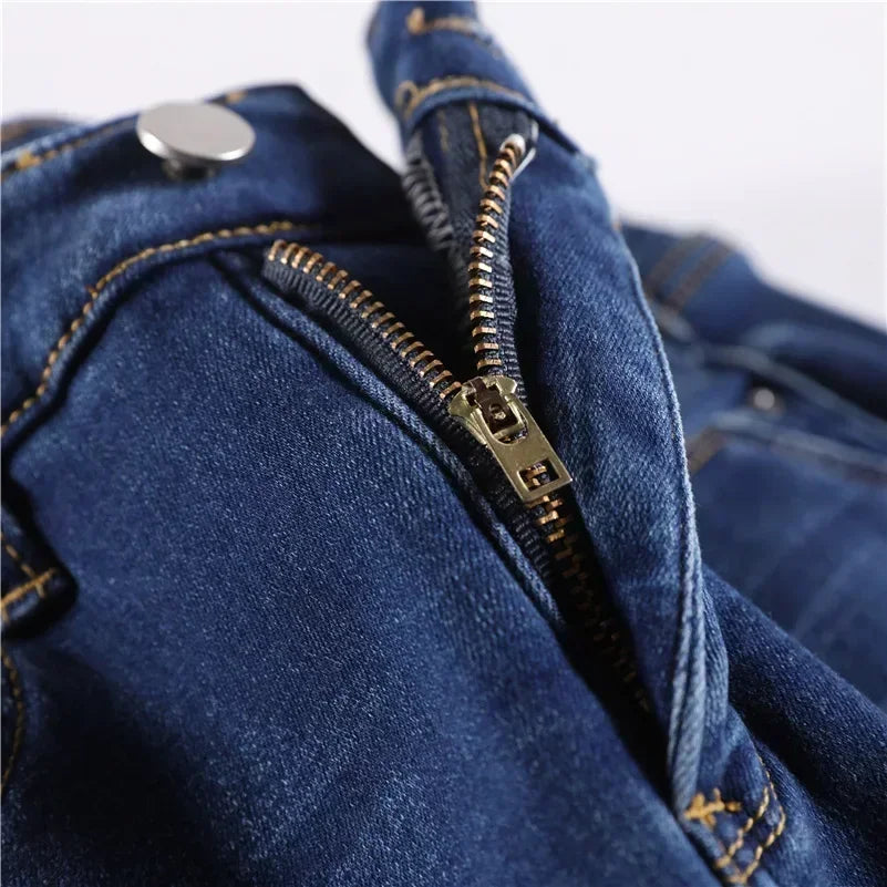 Inverno senhora térmica quente jeans de pelúcia magro estiramento jeans senhora fino ajuste lápis calças meninas perna reta denim