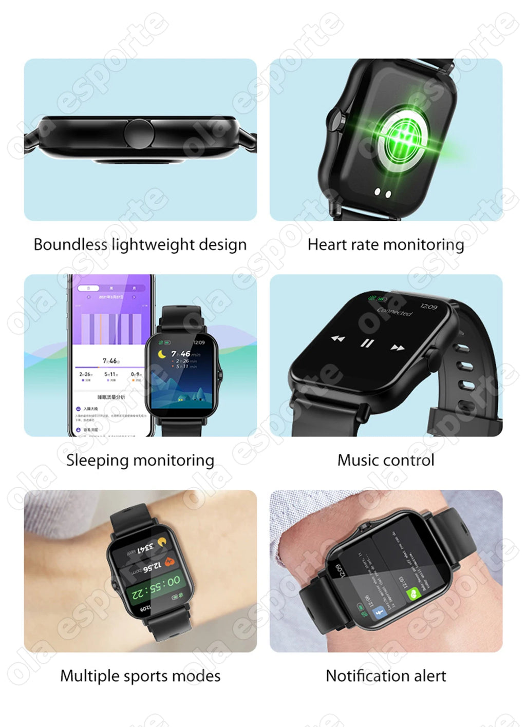 Relógio Inteligente 2026 para Android e iOS, Tela Colorida de 1.83 Polegadas, Bluetooth, Atende Chamadas, Monitor de Fitness, Smartwatch para Mulheres e Homens, Novo
