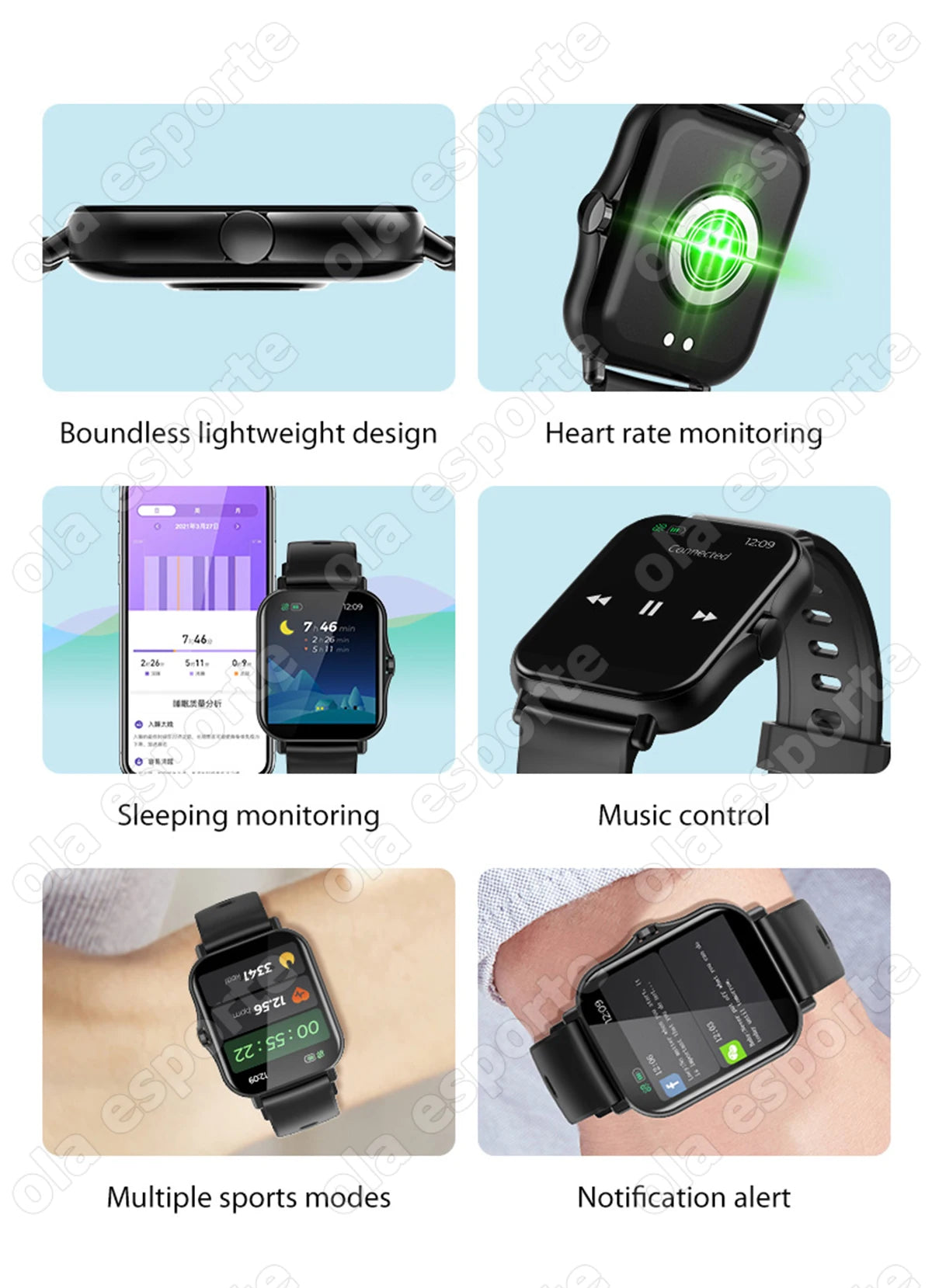 Relógio Inteligente 2026 para Android e iOS, Tela Colorida de 1.83 Polegadas, Bluetooth, Atende Chamadas, Monitor de Fitness, Smartwatch para Mulheres e Homens, Novo