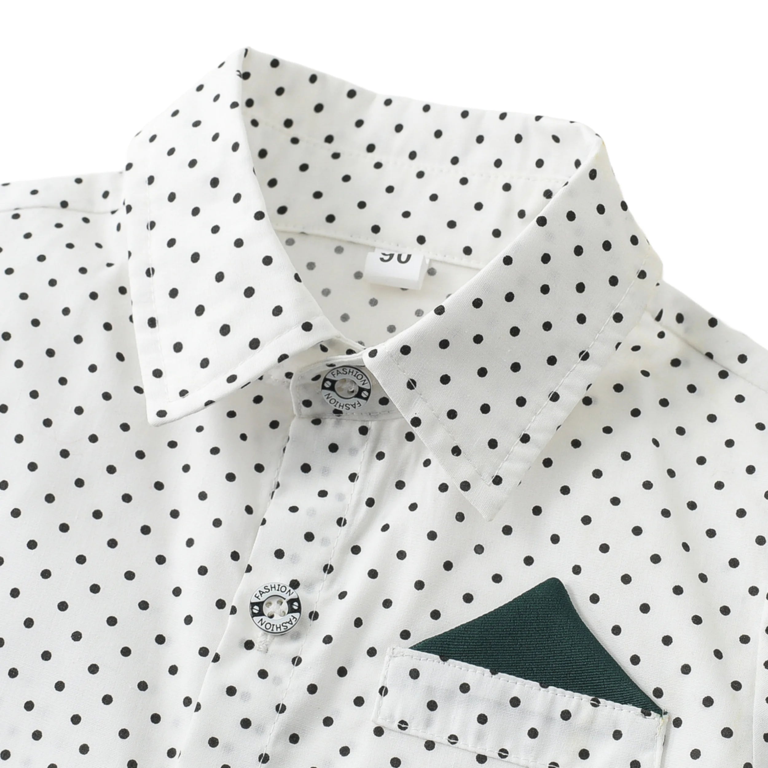 Camisa estampada às bolinhas com calças sólidas para meninos, conjunto de arco suspensor infantil, roupa de cavalheiro, traje de aniversário, 2 a 6 anos, primavera