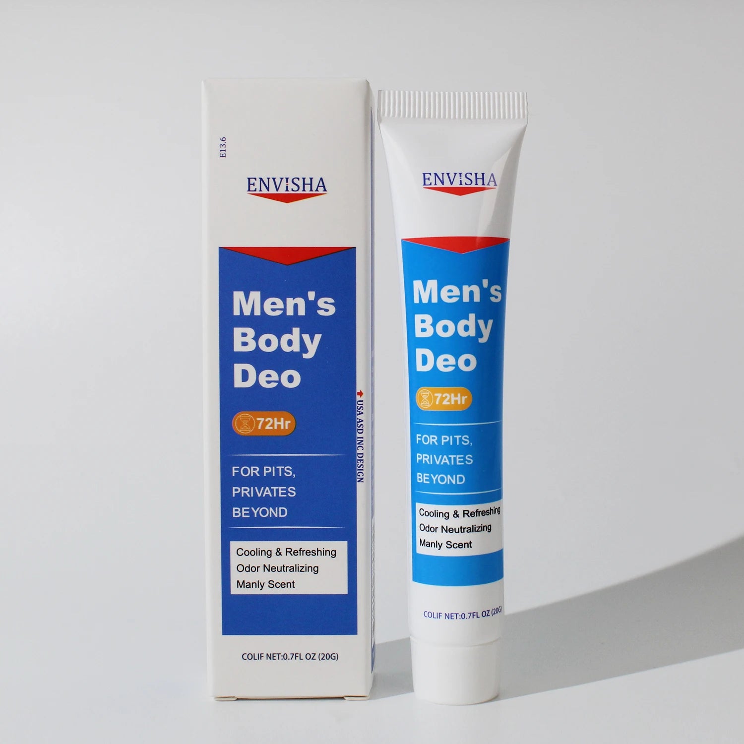 Envisha-Loção Corporal Masculina, Desodorante Duradouro, 72 Horas de Fragrância, Partes Particulares, Axilas, Nádegas, Beleza, Saúde