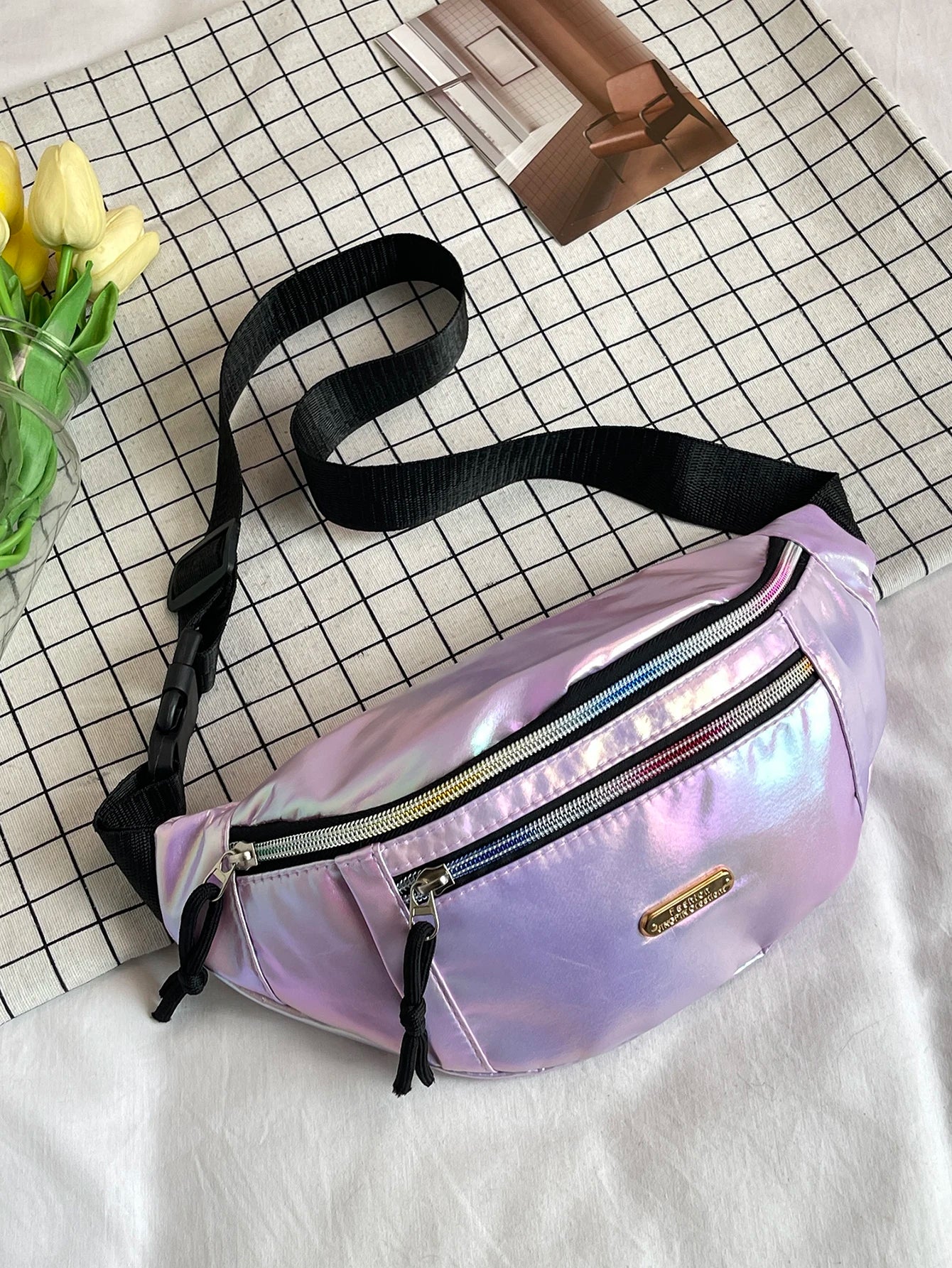 Crossbody Fanny Pack para homens e mulheres, Bolsa de cintura, Bolsa de cinto para viagem, caminhada, corrida, caminhada, ciclismo, Easy Carry, qualquer telefone, carteira
