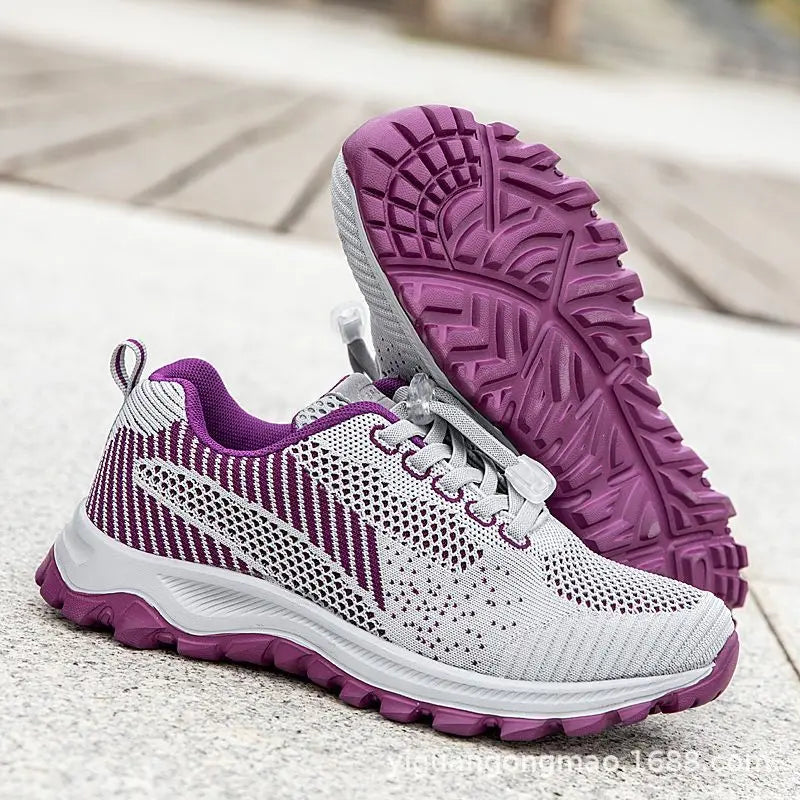 Tênis De Malha Respirável Para Mulheres, Sapatos De Verão, Malha