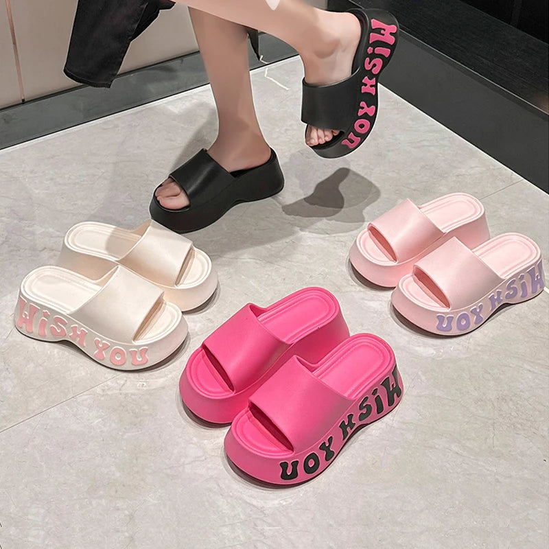 2025 nova tendência conciser verão senhoras sapatos ao ar livre slides aconchegantes sola macia calças sandálias para casa para mulheres chinelos flip flops