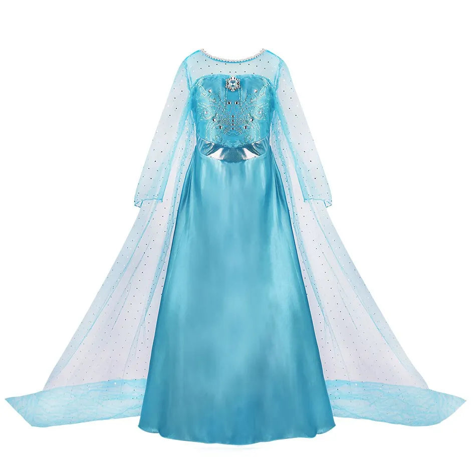 Crianças neve branca cinderela aurora anna elsa traje menina cosplay vestido crianças encanto mirabel pequena sereia roupas de halloween