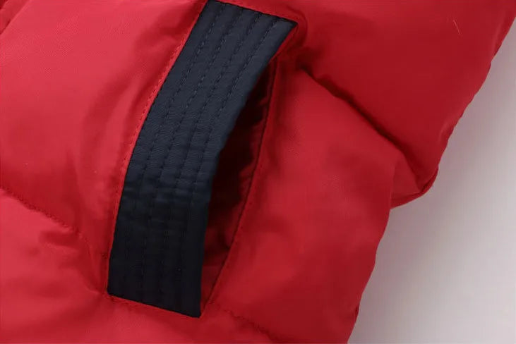 Jaqueta infantil sem mangas com capuz, coletes infantis, colete quente infantil, roupas de algodão, roupas de menino e menina, inverno, 2024