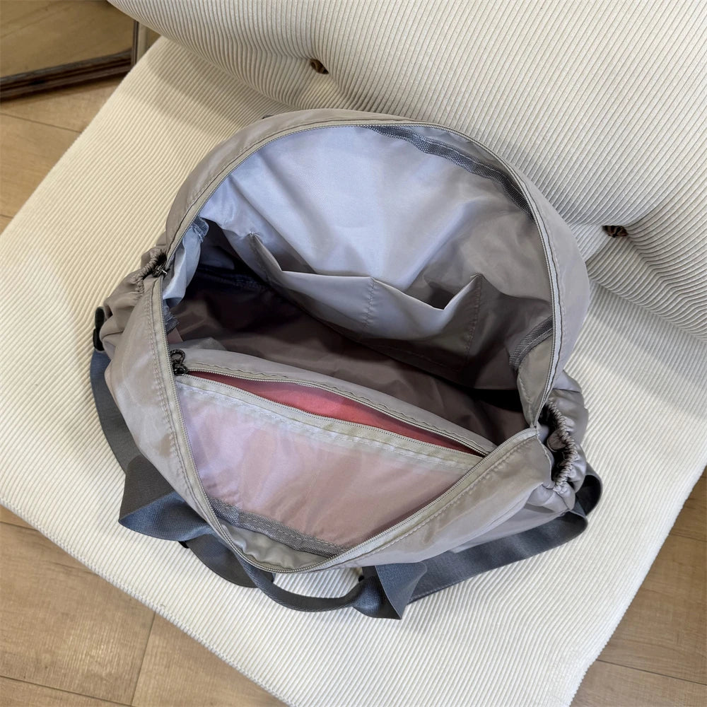 mochila femininas bolsa escolar bolsas femininas promoção Mochilas de moda multifuncionais de grandes dimensões para mulheres bolsa de ombro de separação seca e molhada de grande capacidade para viagens esportivas