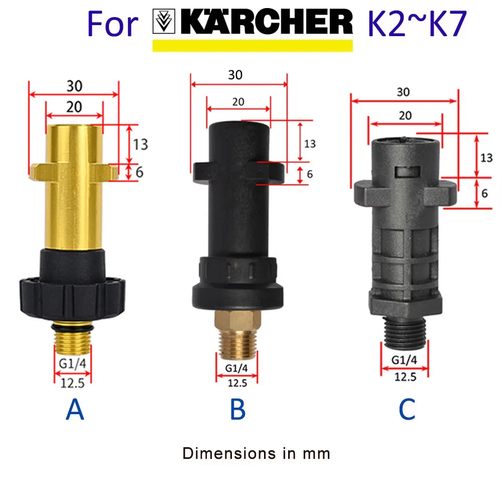 Gerador de espuma canhão de espuma bocal lavagem de espuma do carro para karcher k2 k3 k4 k5 k6 k7 tornado arma lavadora de alta pressão lavadora de carro