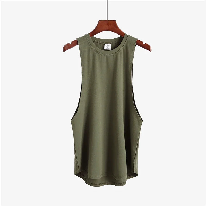 Roupas de fitness em branco sem mangas camisa dos homens ginásio stringer tanque superior musculação tanktop masculino sportwear undershirt moda colete