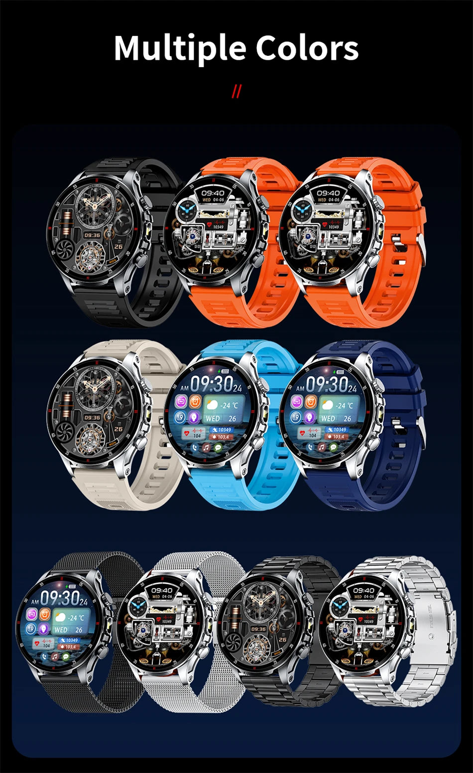 Lige 2025 novo relógio inteligente masculino lanterna ai voz bluetooth chamada 1.53 "hd esportes relógios de fitness monitor saúde smartwatch feminino