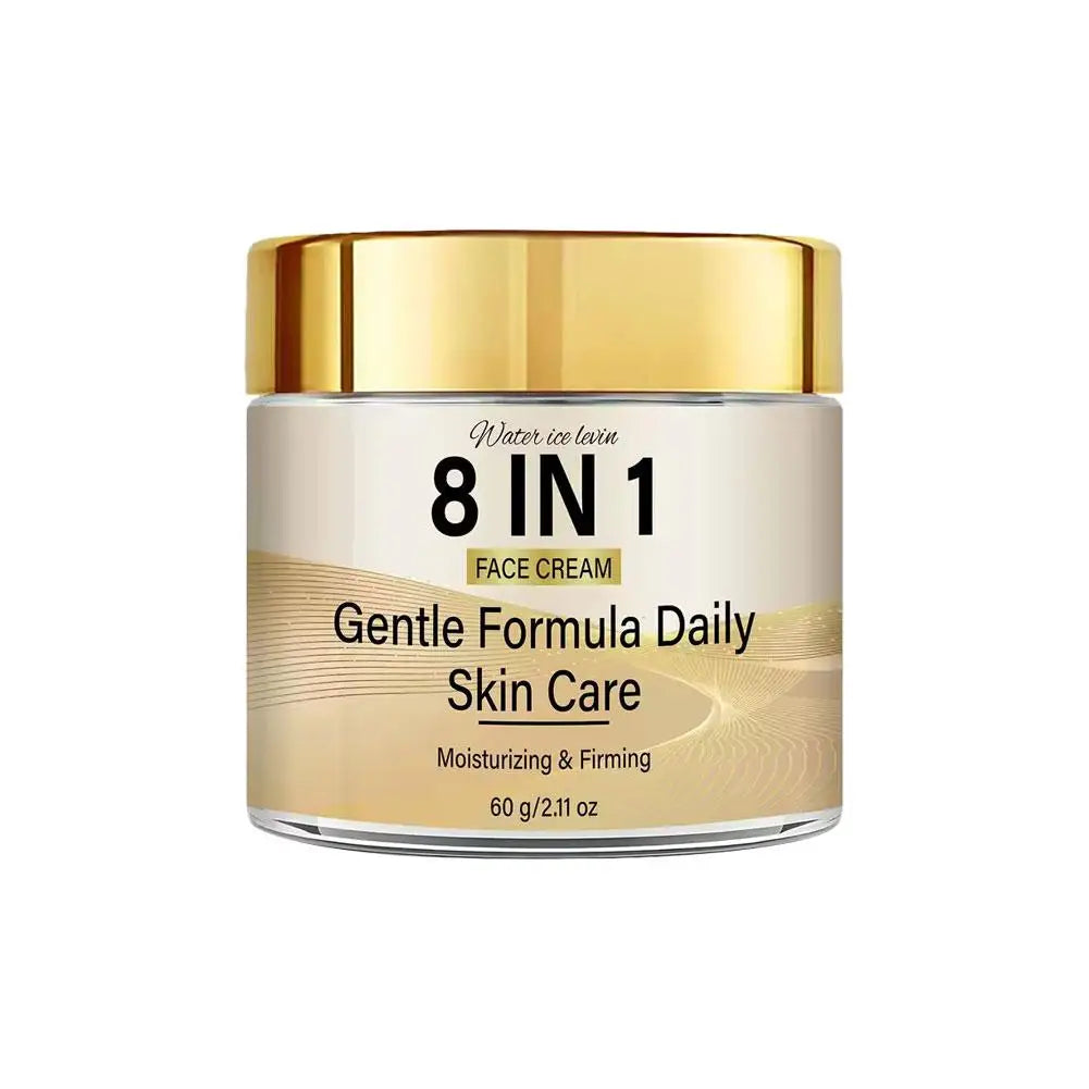 Creme Facial 8 em 1 com Retinol, Colágeno, Niacinamida e Ácido Hialurônico. Creme Facial Firmador e Hidratante 1/2PCS