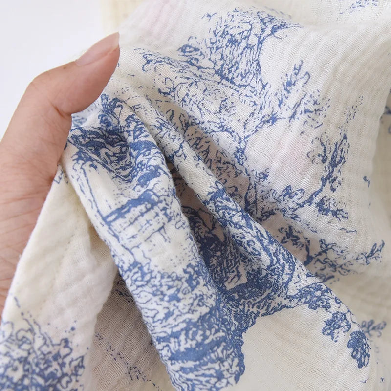 Manga longa algodão jardim secreto impressão com decote em v vestido de dormir para mulheres sleepwear respirável comprimento médio dormir camisolas