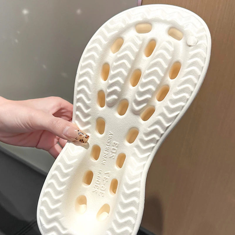 2025 nova tendência conciser verão senhoras sapatos ao ar livre slides aconchegantes sola macia calças sandálias para casa para mulheres chinelos flip flops